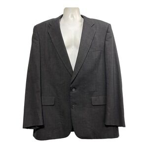 Christian Dior Monsieur Blazer Mens 46L Black Wool Light Plaid Sport Coat Office